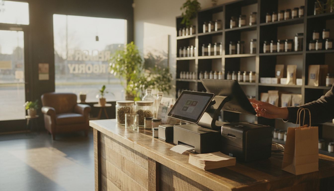Android checkout terminal with scanner and receipt printer